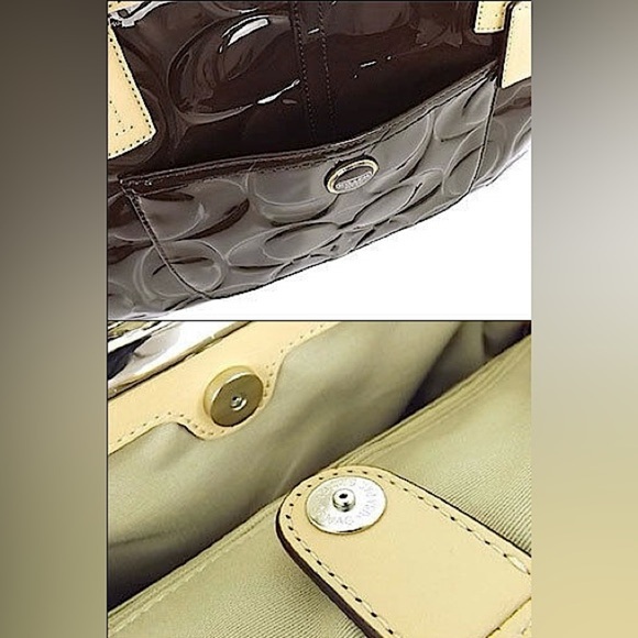 Authentic COACH Peyton Embossed Signature Patent Leather Satchel (EUC-No Flaws) - Picture 7 of 7